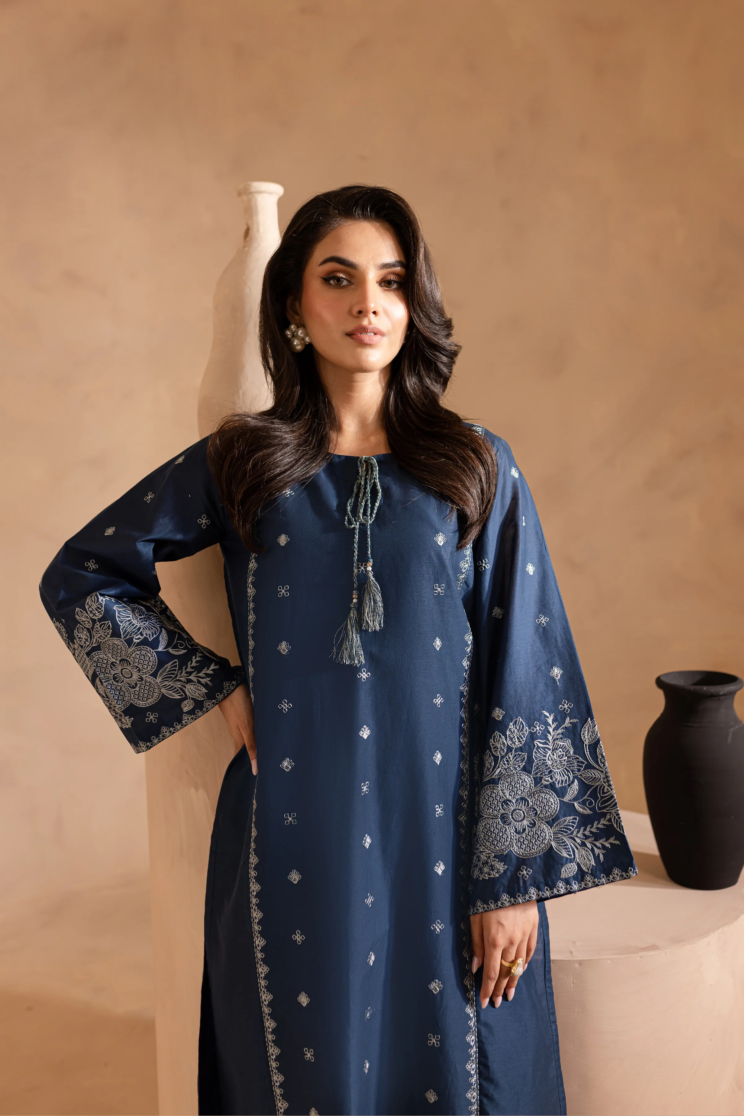 Agean Sea 2Pc - Embroidered Lawn Dress - Image 7