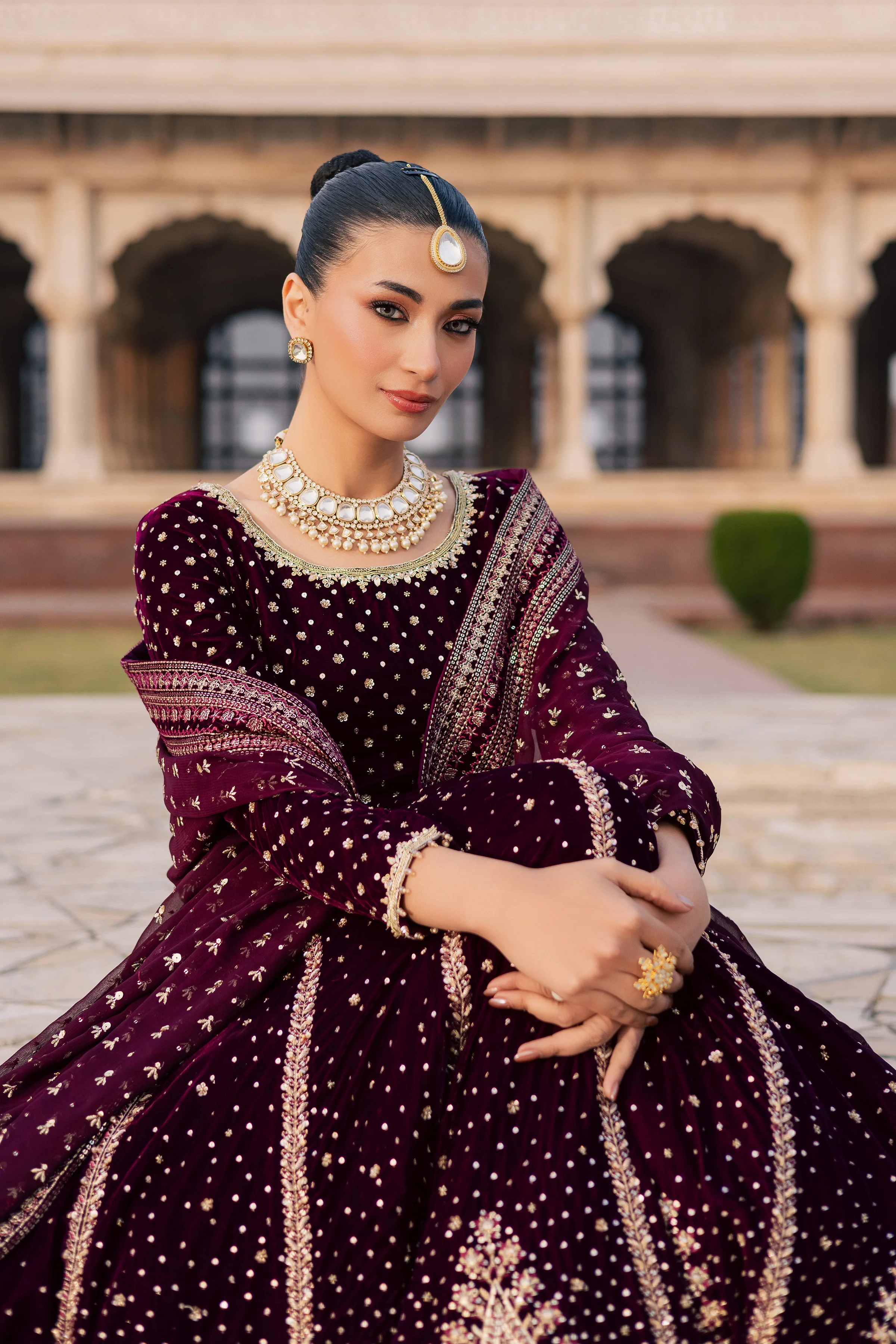 Aroos e Laal 3Pc - Bridal Dress - Image 4