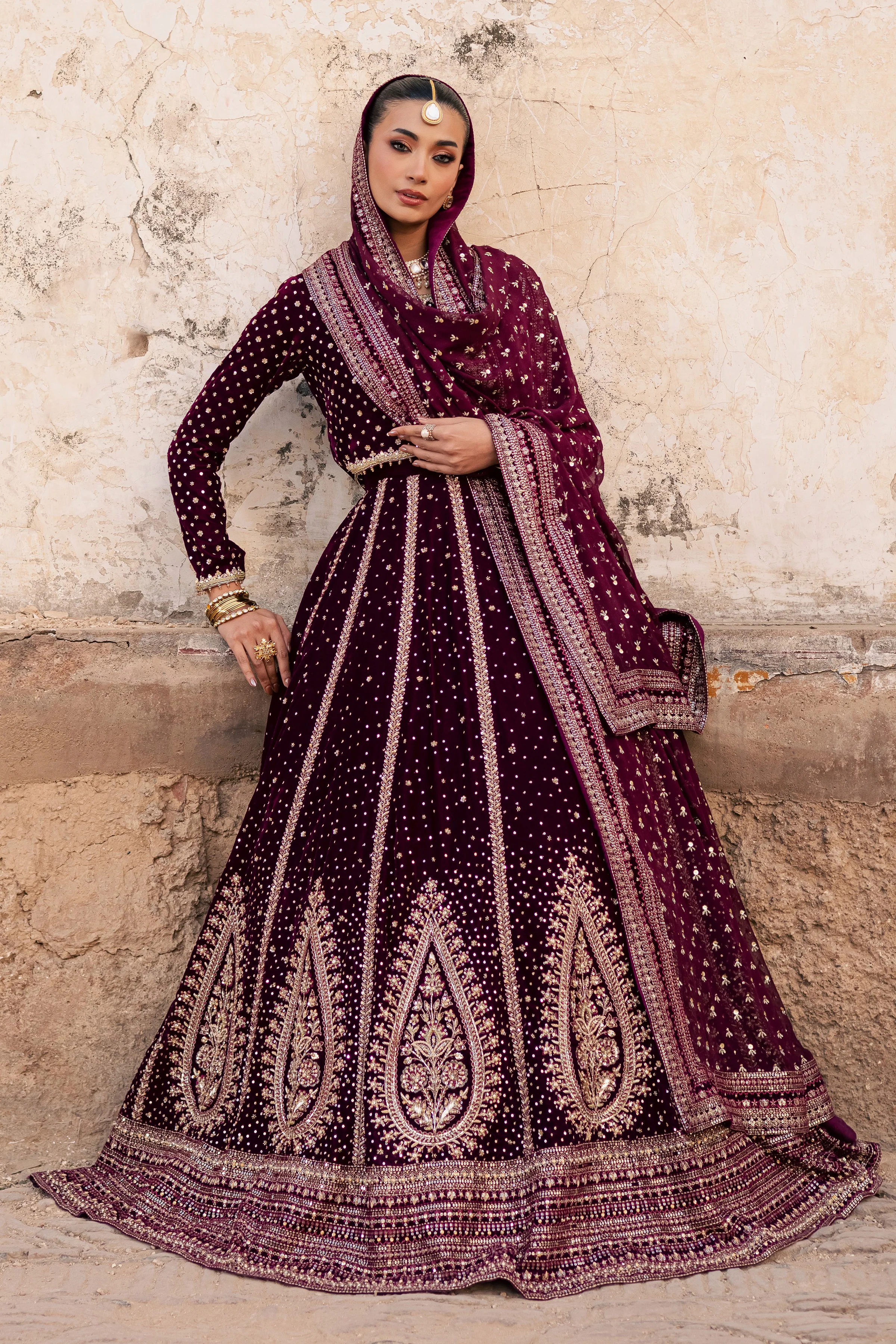 Aroos e Laal 3Pc - Bridal Dress - Image 6