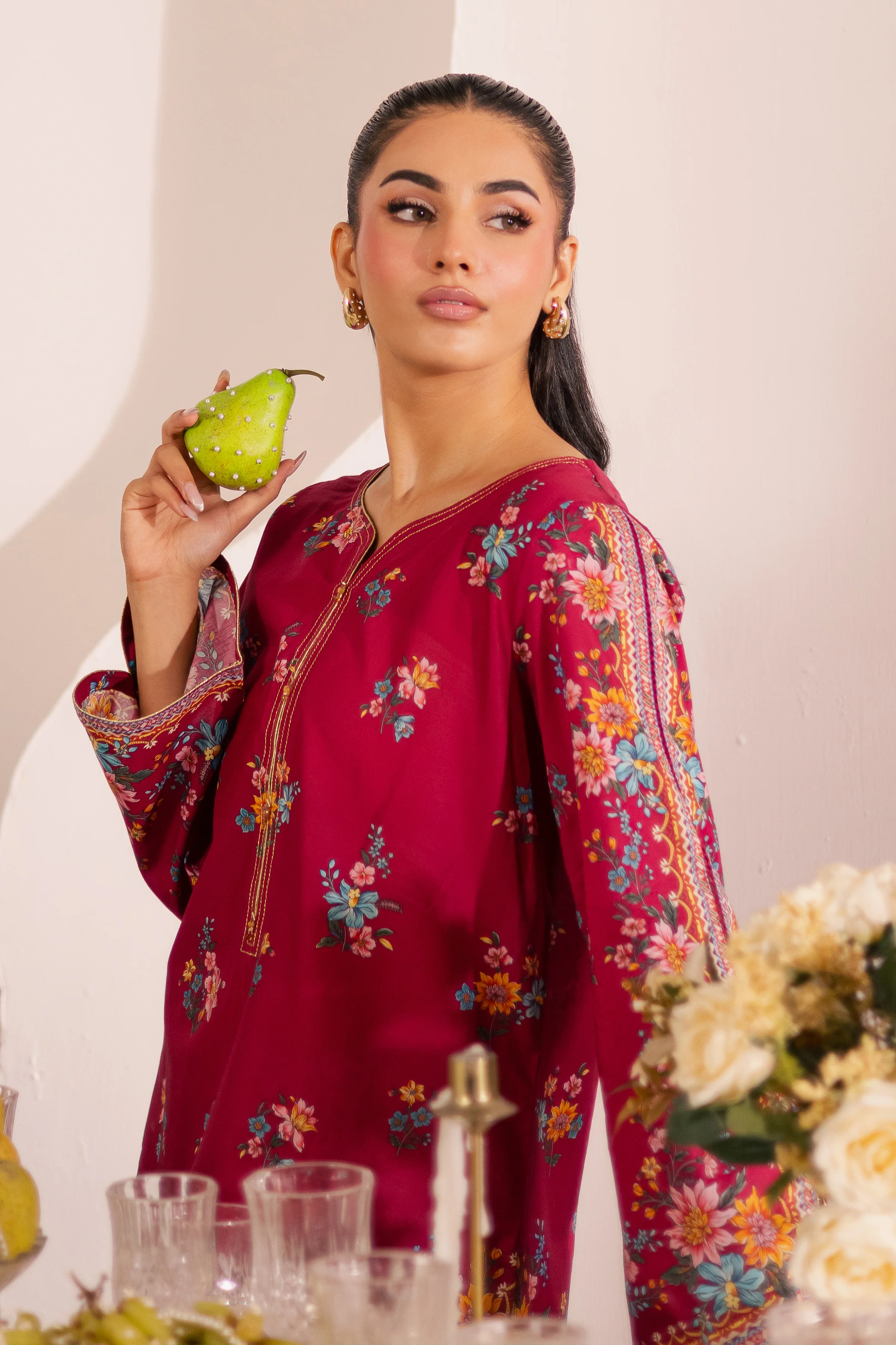 Yeva 2Pc - Printed Lawn Dress - Image 3