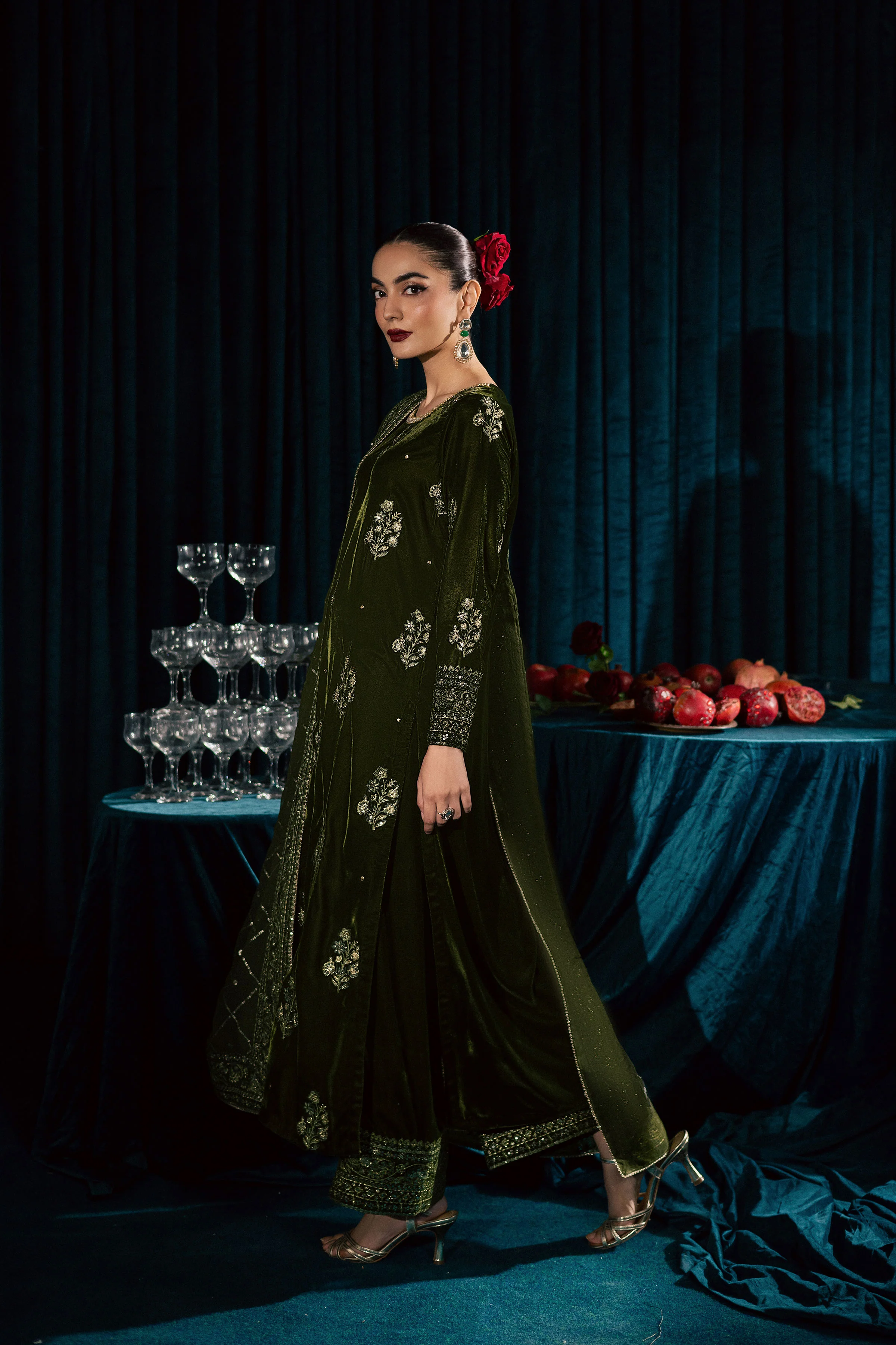 Inara 3Pc - Velvet Formal Dress - Image 7