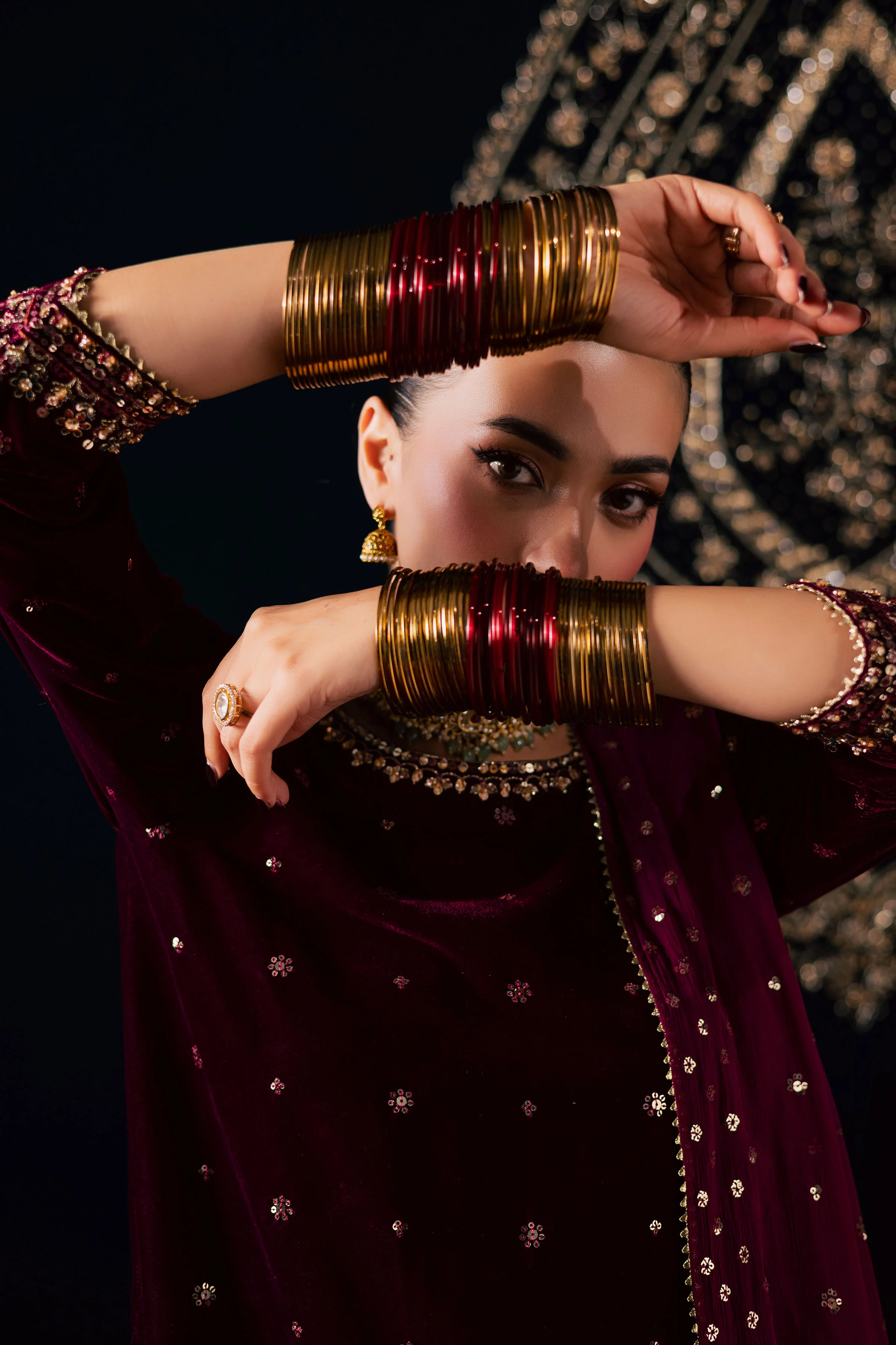 Nayaab 3Pc - Velvet Luxe Pret - Image 11