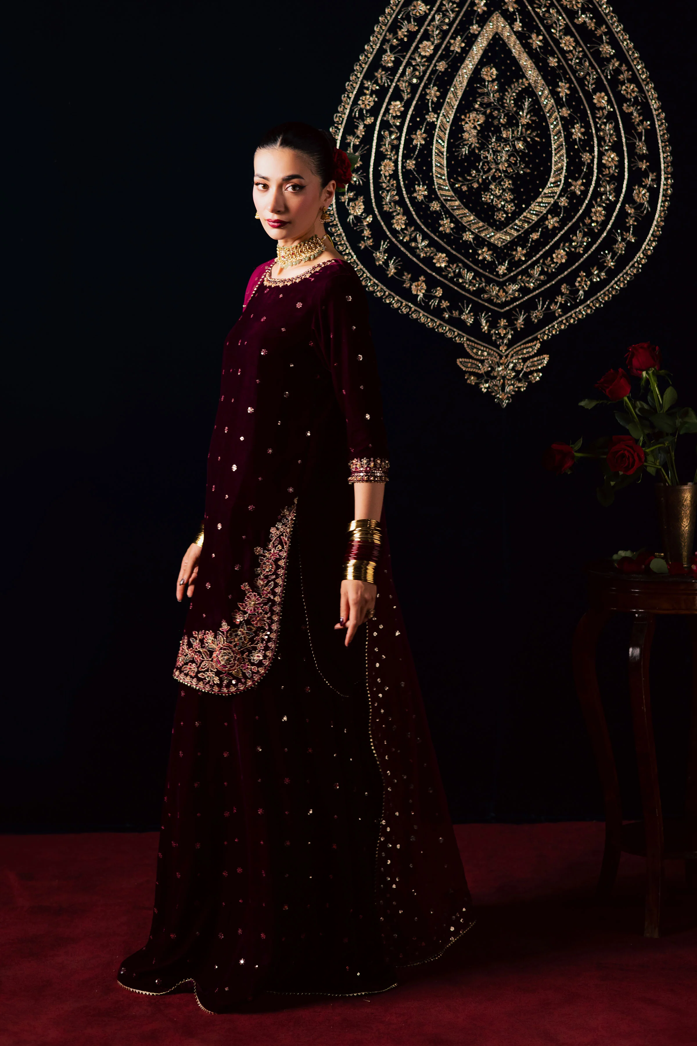Nayaab 3Pc - Velvet Luxe Pret - Image 5