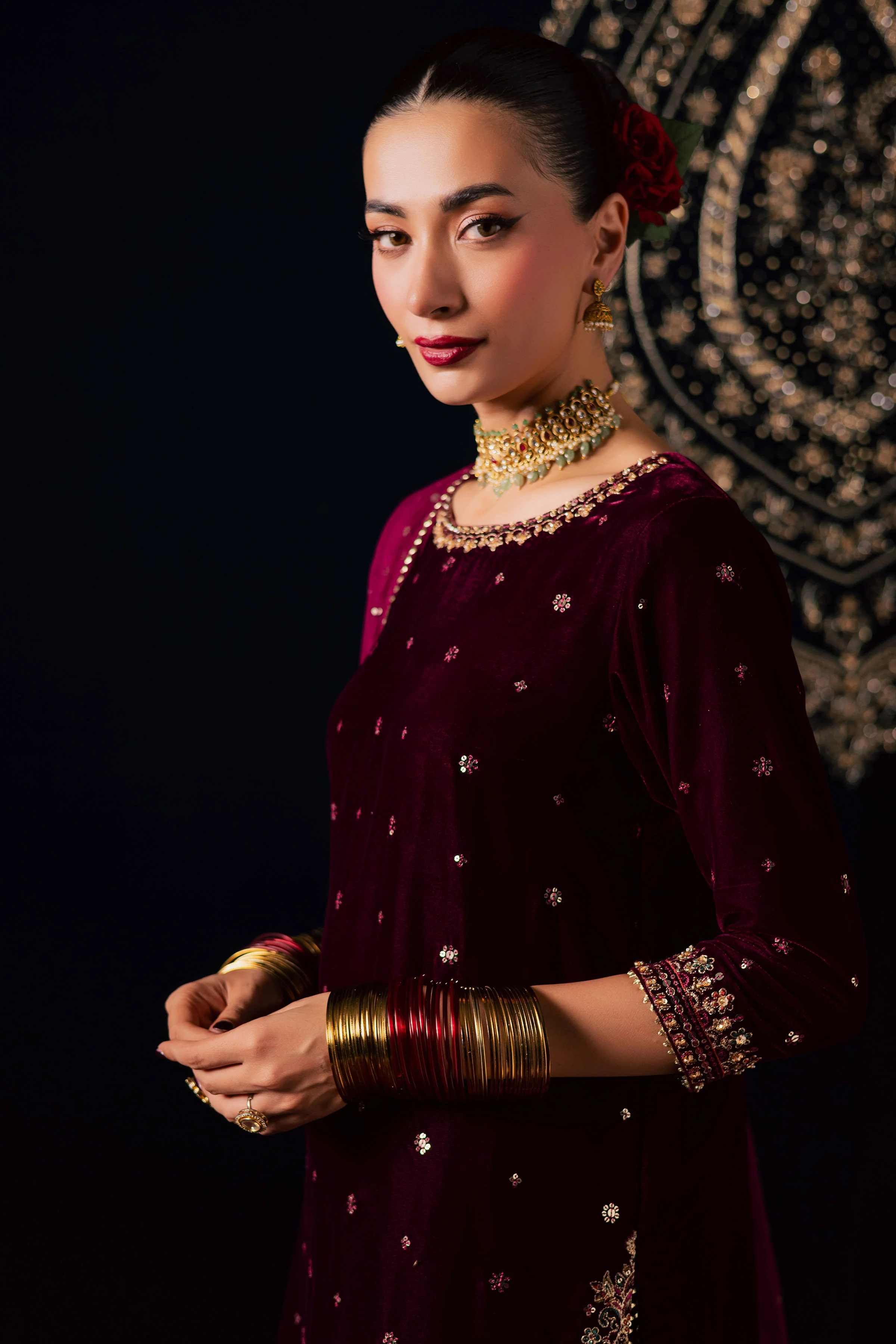 Nayaab 3Pc - Velvet Luxe Pret - Image 6