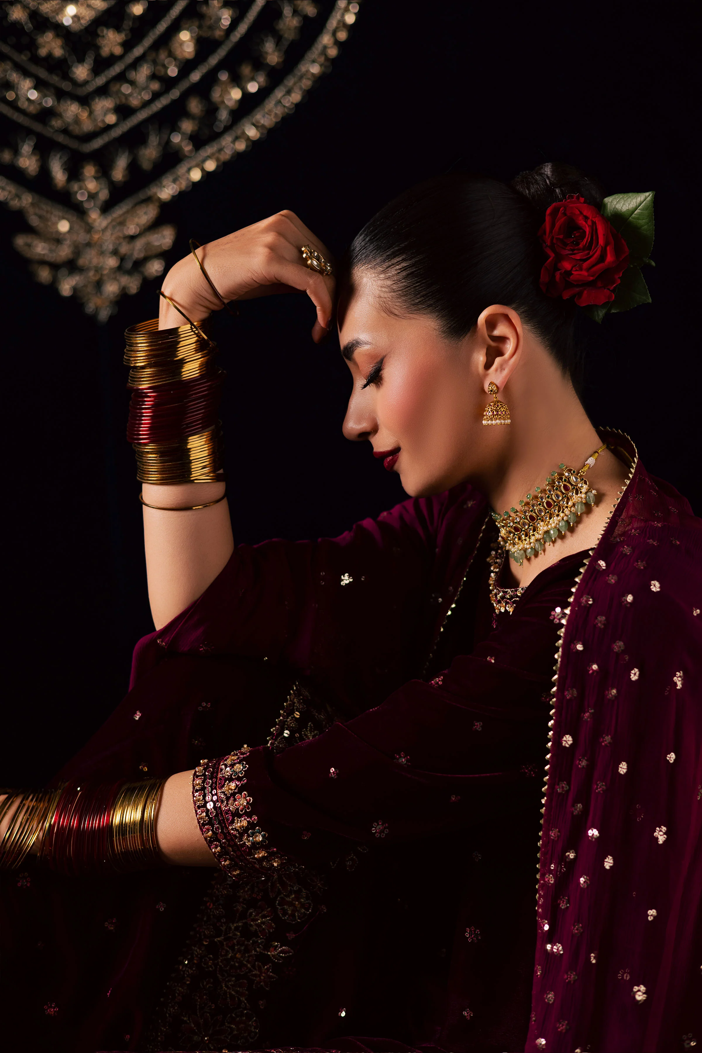 Nayaab 3Pc - Velvet Luxe Pret - Image 8