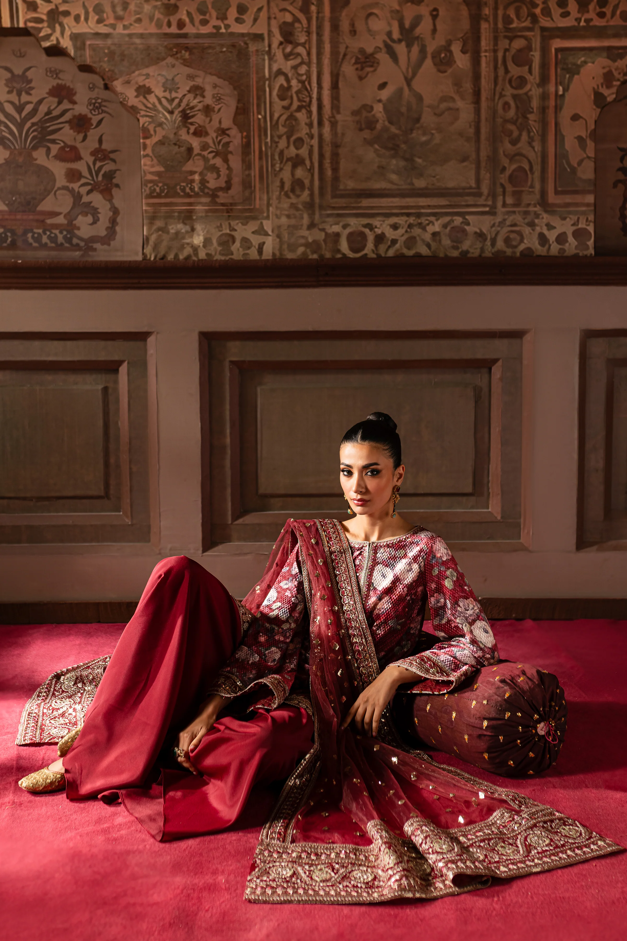 Noor Bano 3Pc - Embroidered Luxe Pret - Image 9