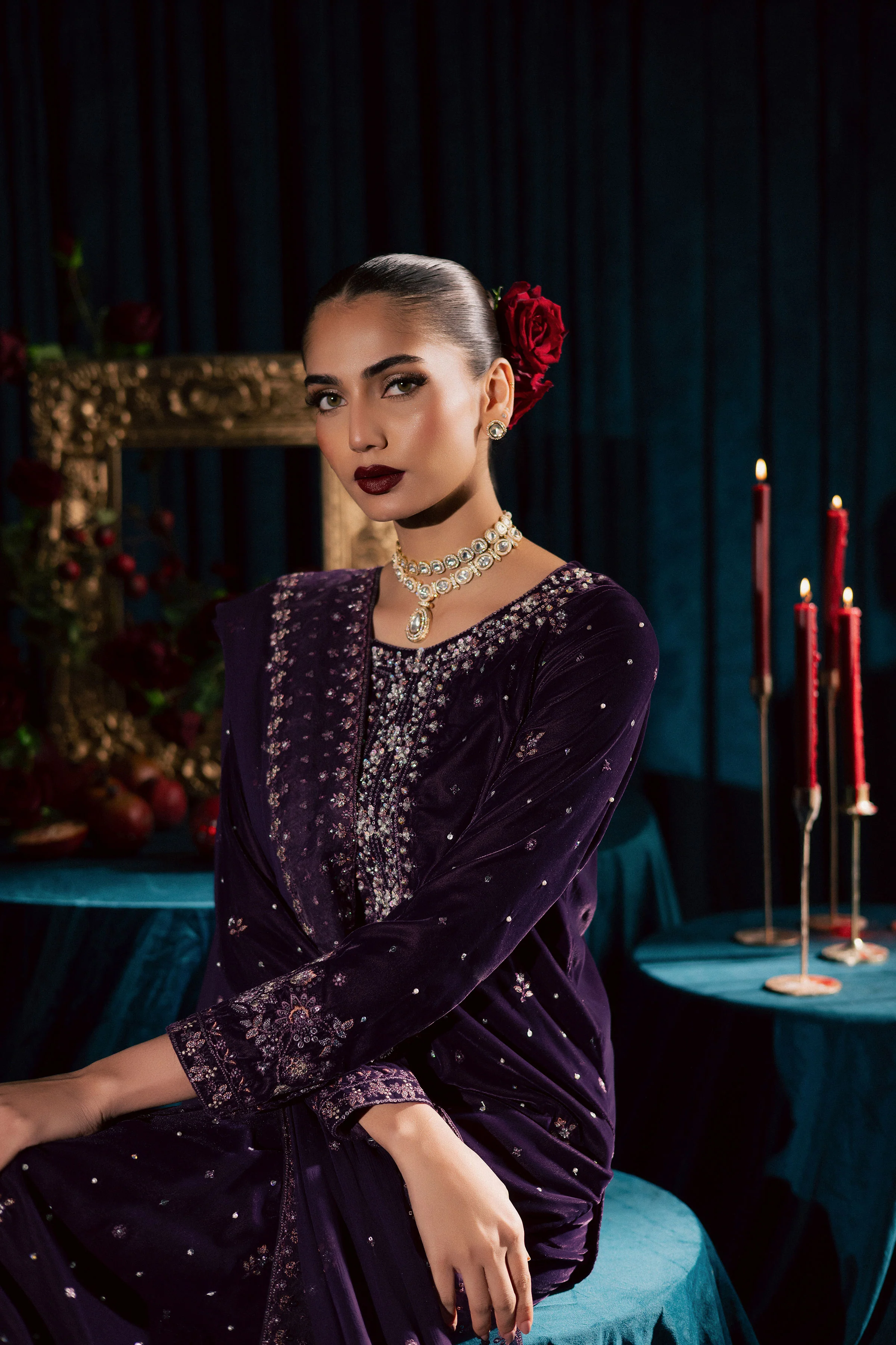 Odin 3Pc - Velvet Formal Dress - Image 3
