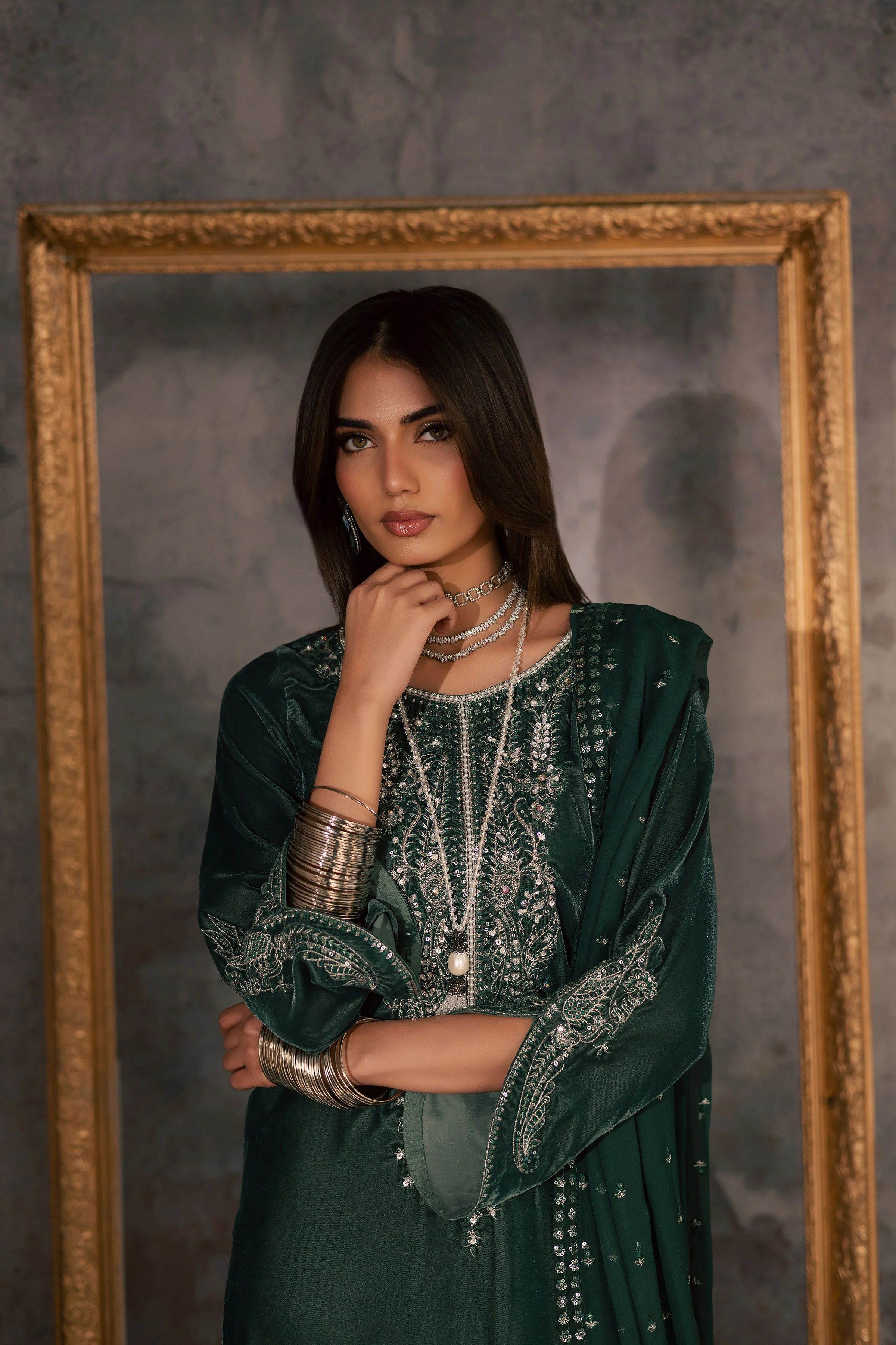 Opal 3Pc - Velvet Formal Dress - Image 4