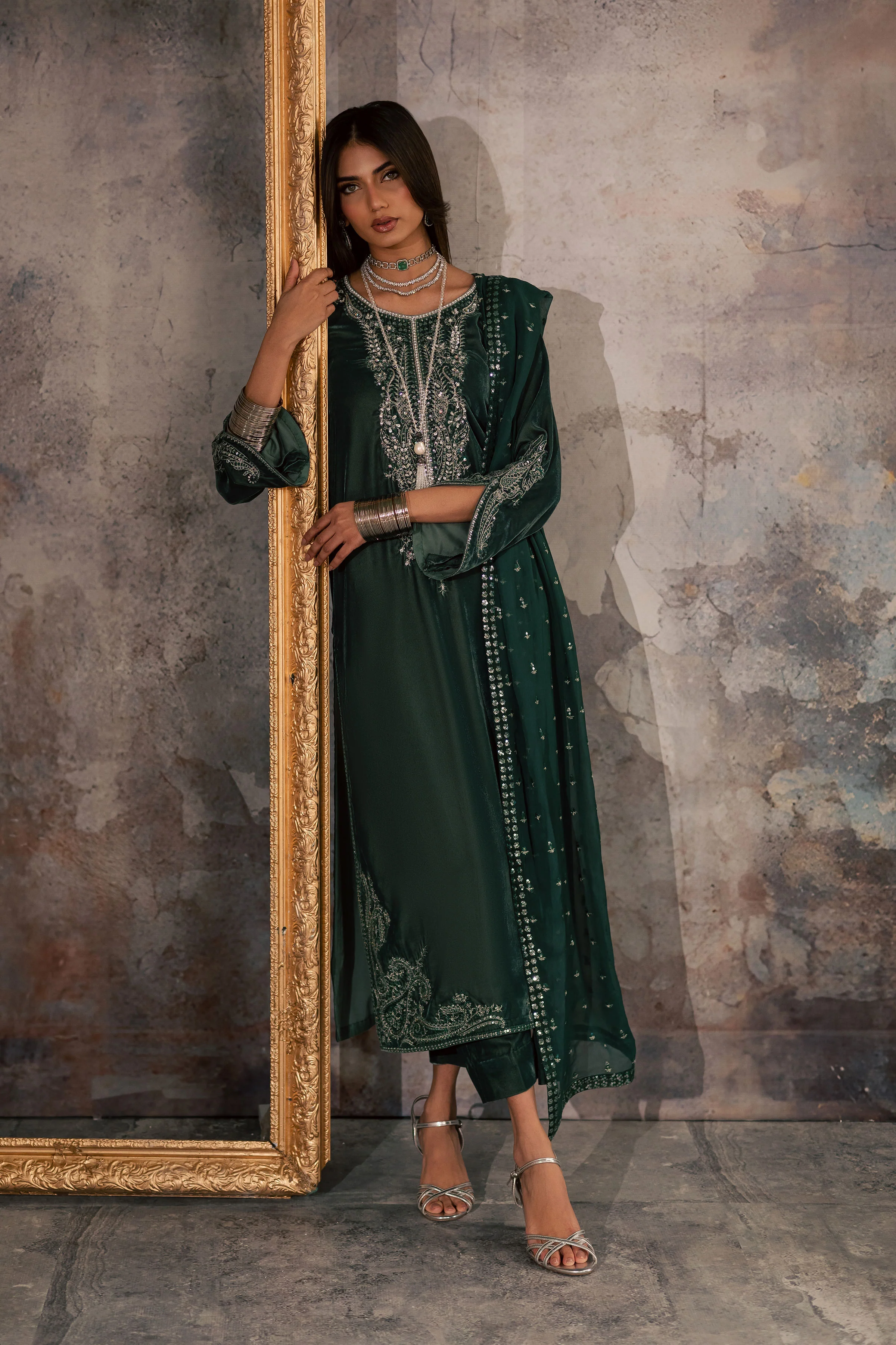 Opal 3Pc - Velvet Formal Dress - Image 9