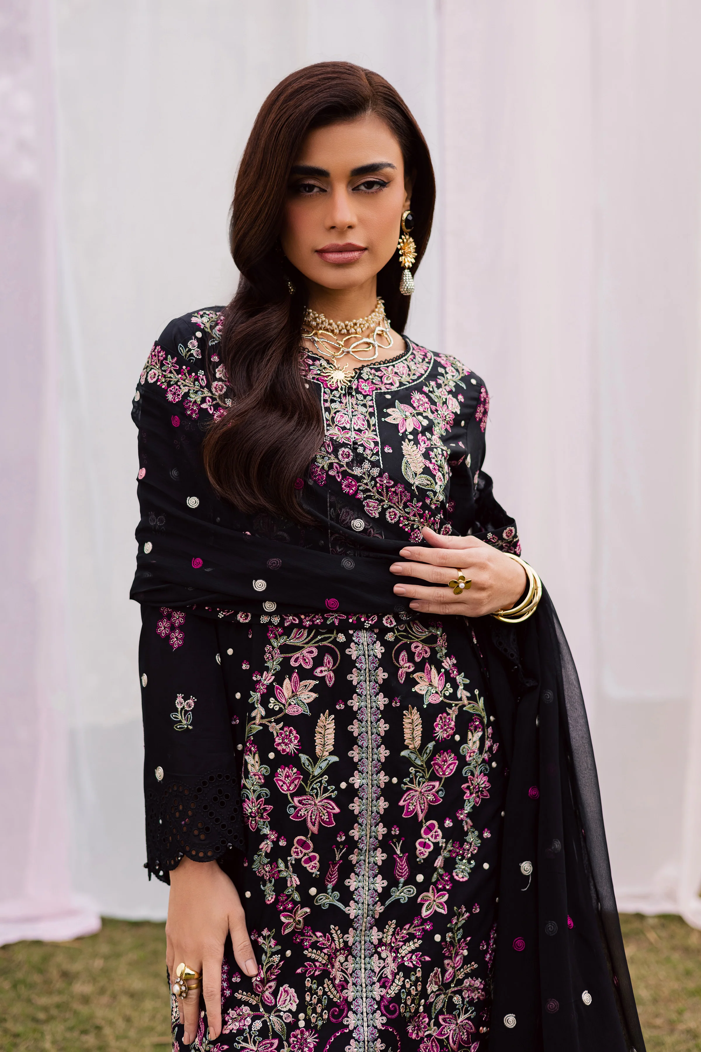 Rene 3Pc - Festive Embroidered Lawn - Image 5