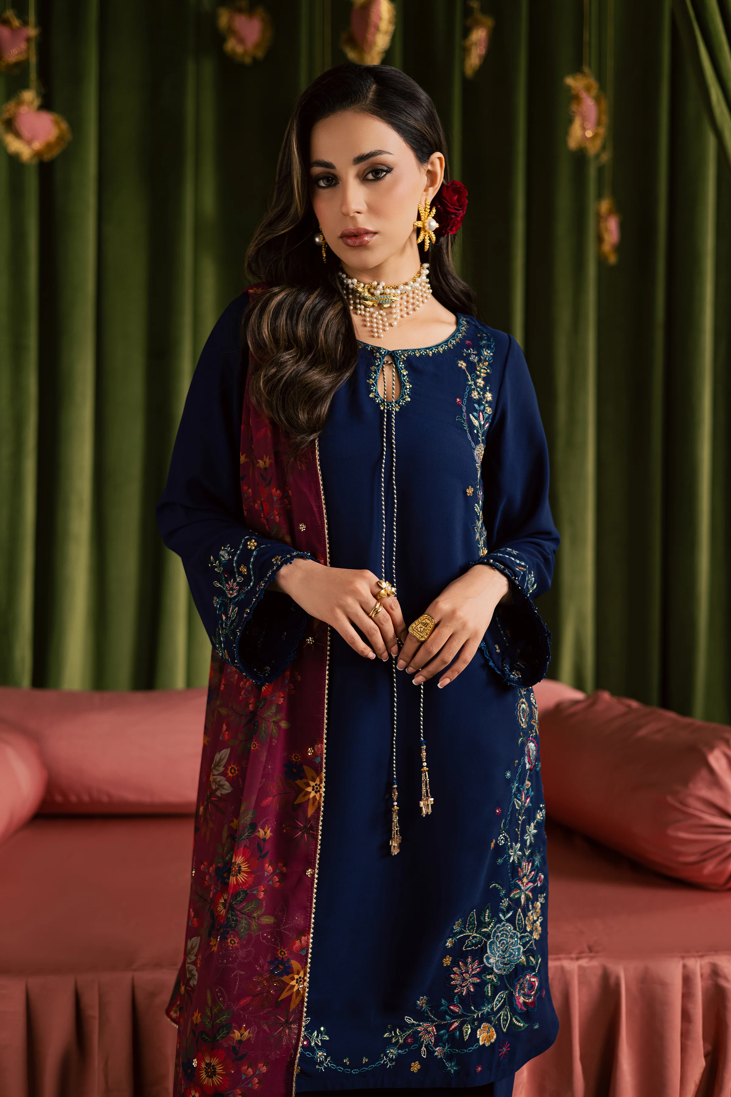 Simona 3Pc - Festive Luxe Pret - Image 10
