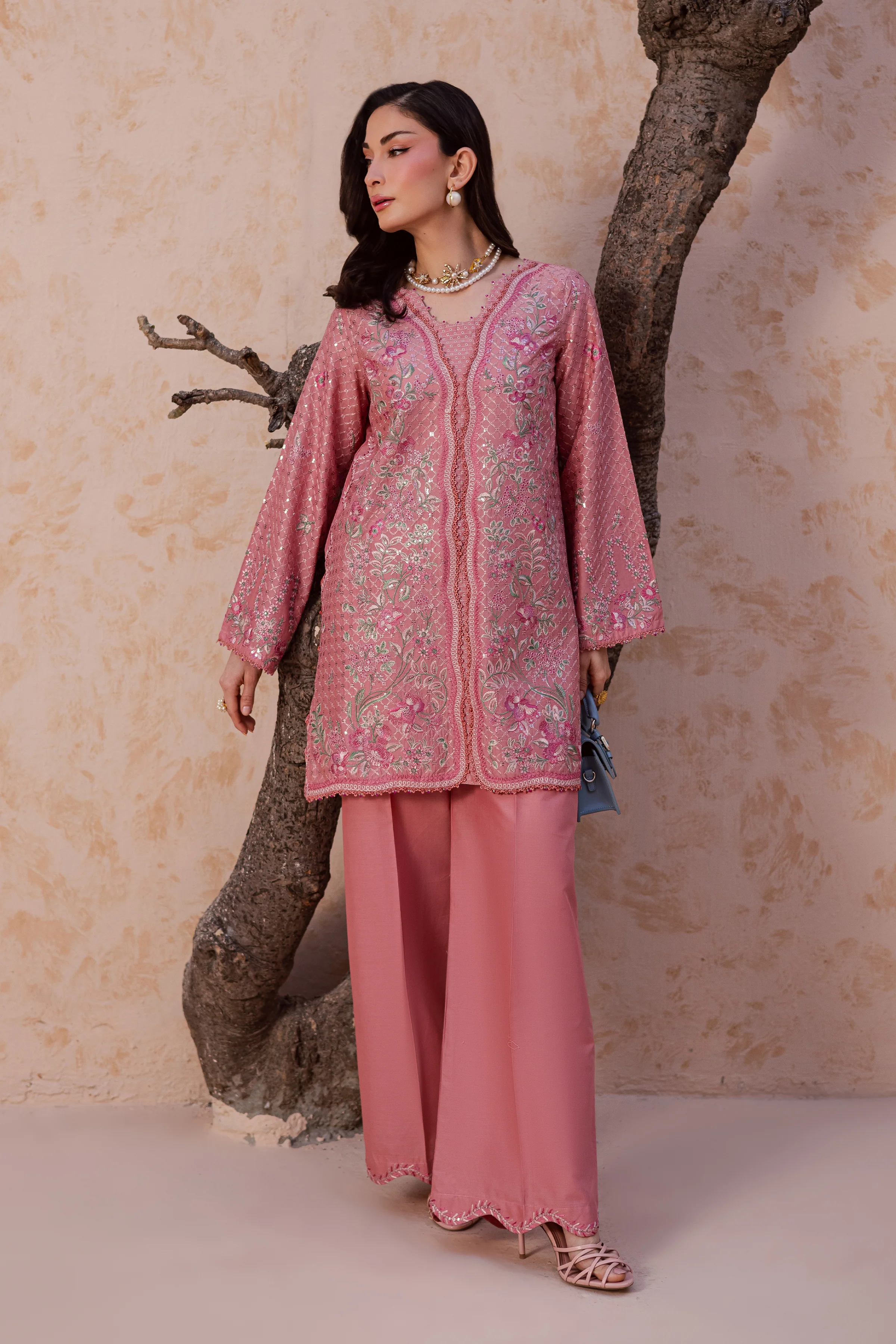 Taffy Blush 2Pc - Festive Embroidered Lawn - Image 3